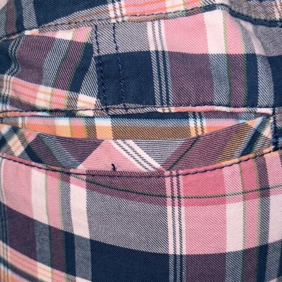 Abercrombie & Fitch Pink and Blue Bermuda Shorts - Picture 4 of 9